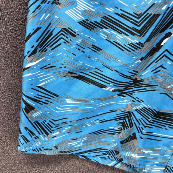 Adidas Board Shorts Boys Medium Blue Black Swim Trunks beach surf - Picture 6 of 13